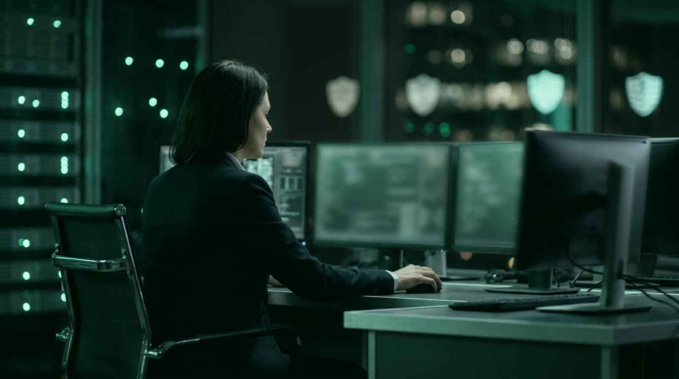Cybersecurity operations environment with soft status lighting